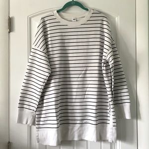 Old Nay Tunic Length Pullover Sweatshirt